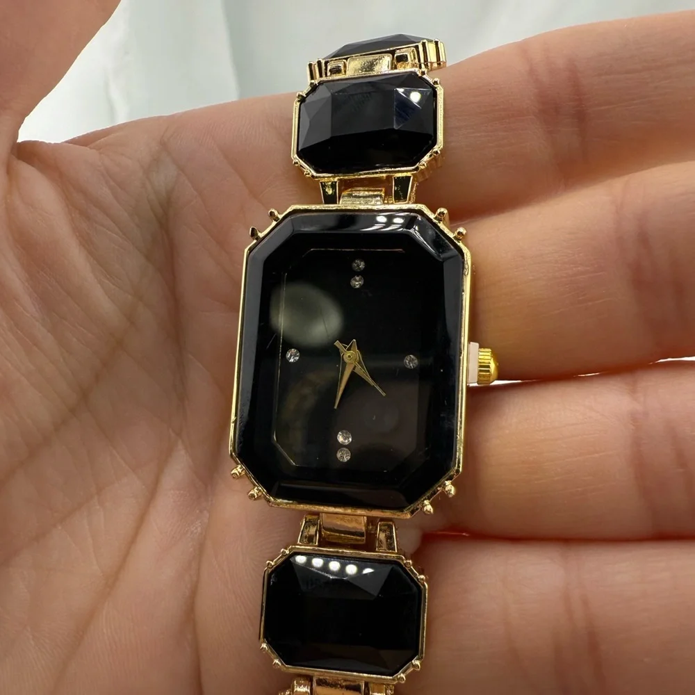 Classic Sophisticated Black and Gold Bracelet